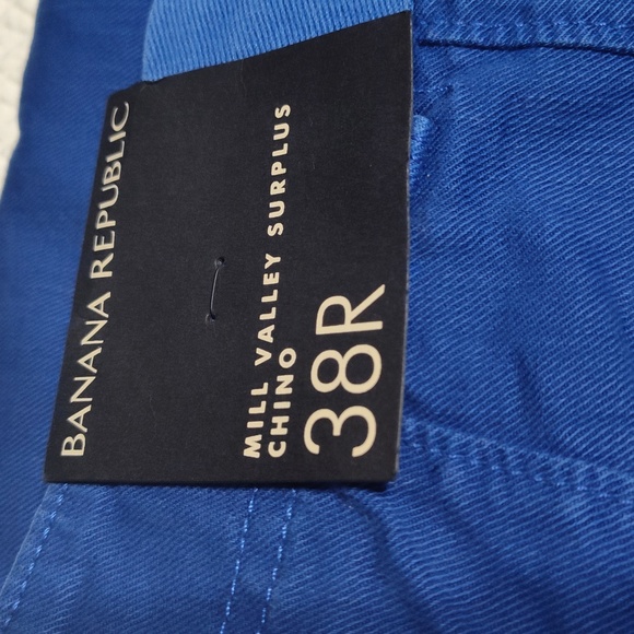 Banana Republic Mill Valley Surplus Moutain Blue Chino 38R - Picture 3 of 10